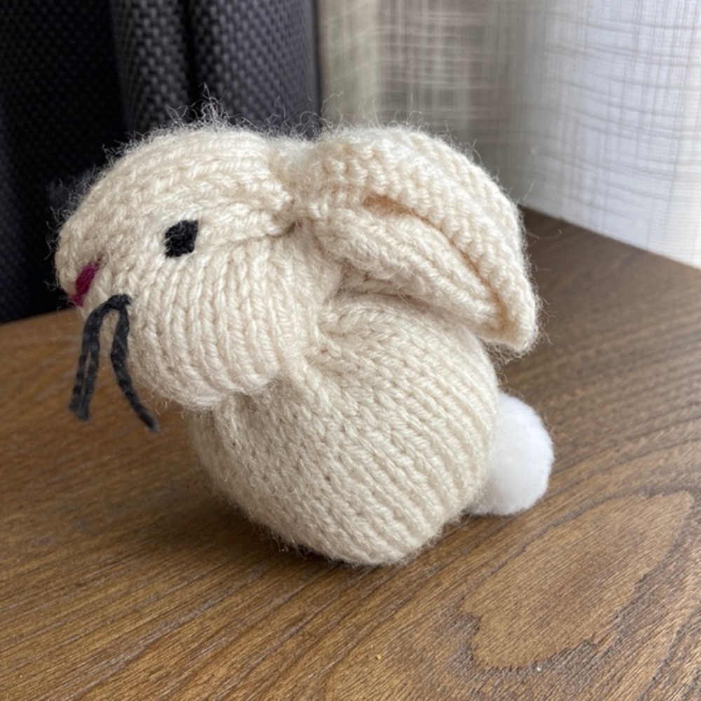 Cream Knit Bunny